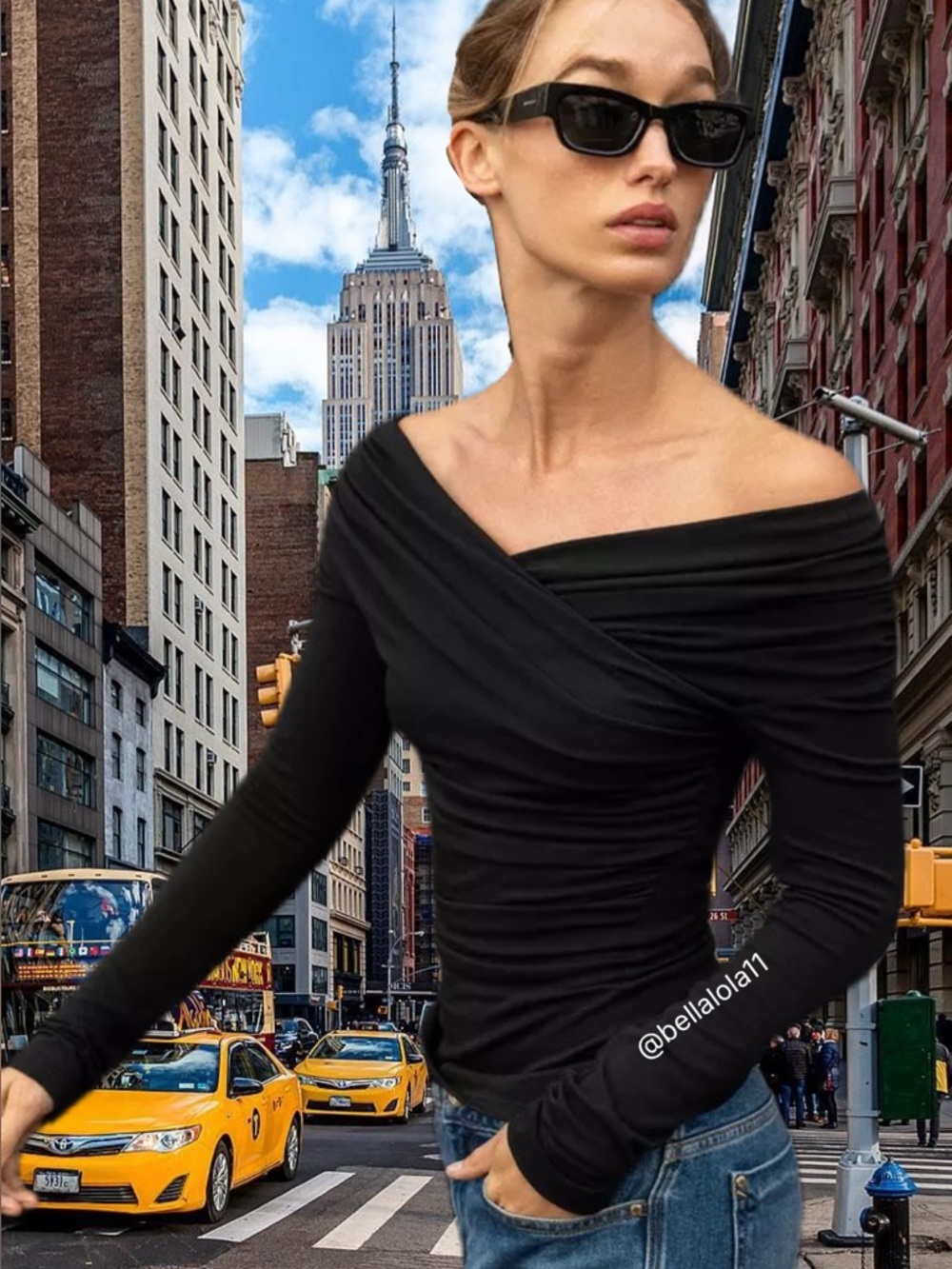NEW ZARA BLACK OFF SHOULDER TOP